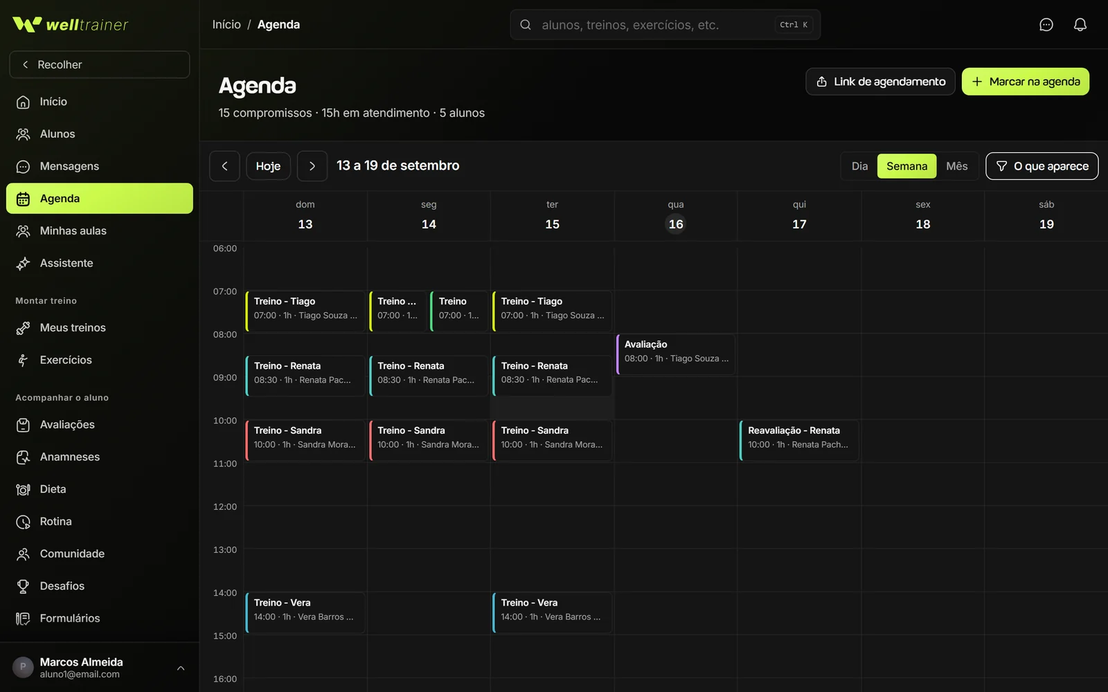 App Welltrainer: programa de treino montado com IA, comparado ao TreinoAI