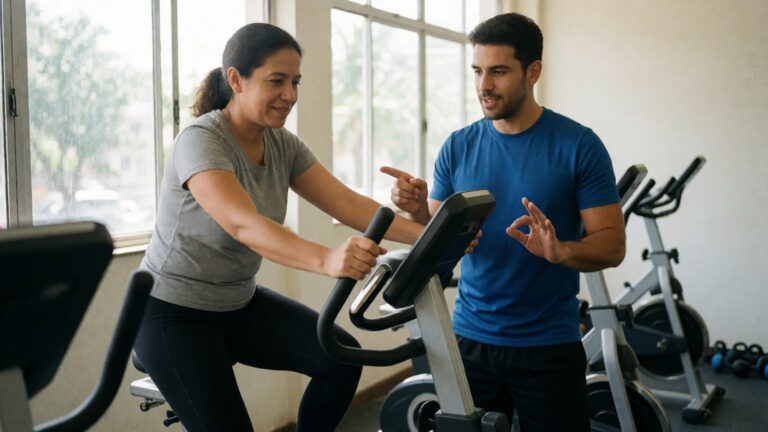 HIIT na bike para aluna iniciante: protocolo de 4 semanas e ajustes
